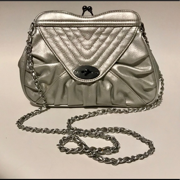 Jessica Simpson Handbags - Silver Jessica Simpson Hand Bag Clutch